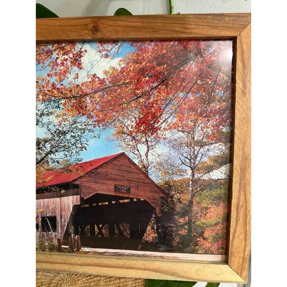 White Mountain National Forest Bridge framed artwork - Picture 3 of 8